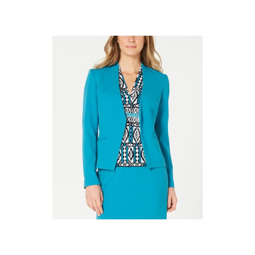 Calvin Klein Asymmetrical Open Front Jacket